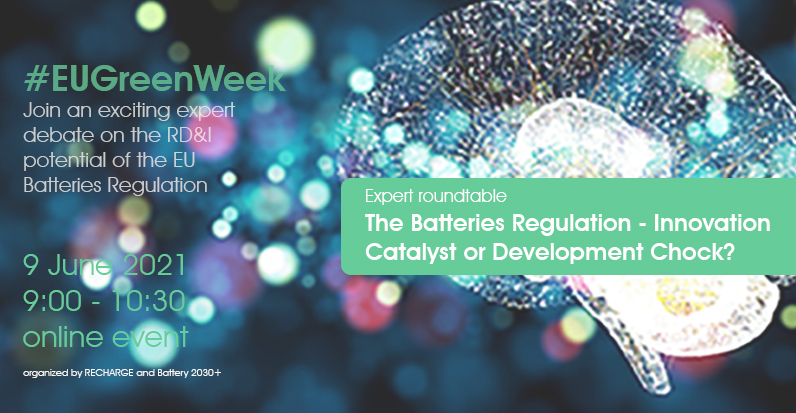 RECHARGE Event - The Impact of the Batteries Regulation on Research and Innovation